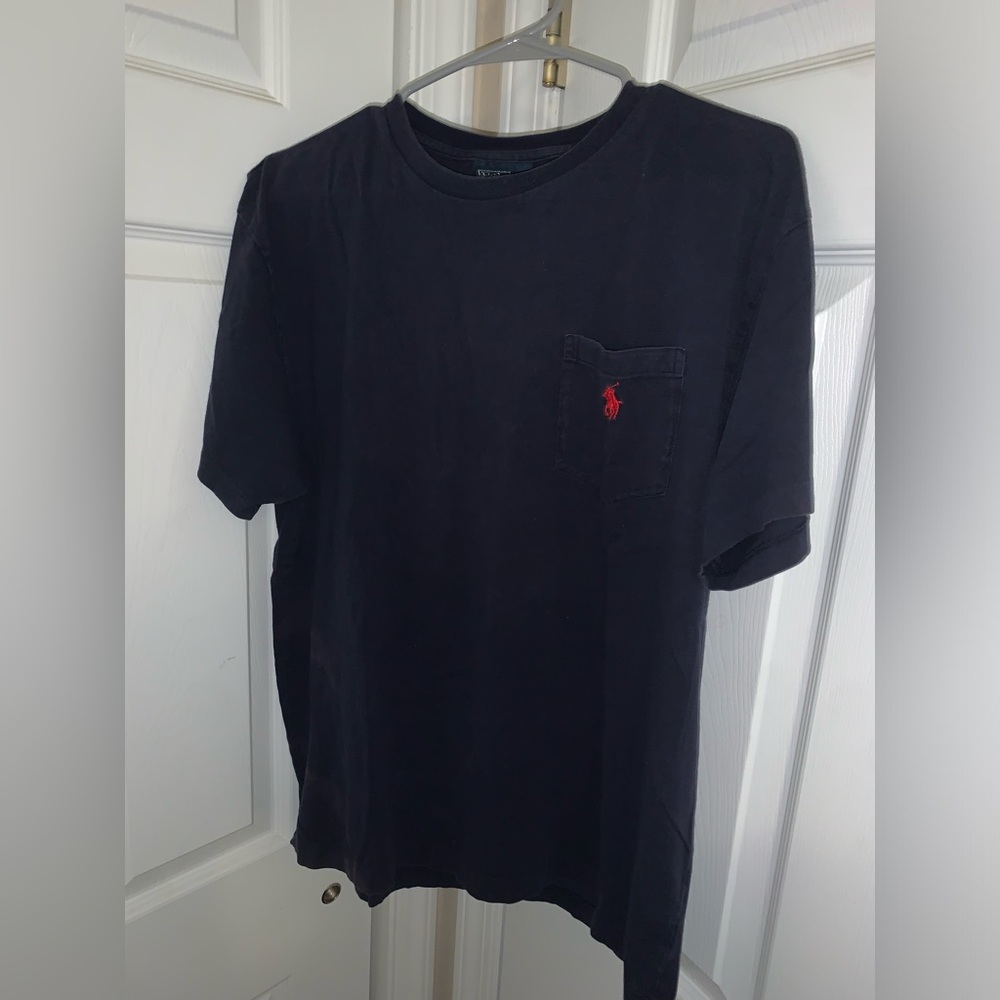 Polo by Ralph Lauren Men's navy T-Shirt - used condition